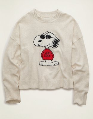 AE Whoa So Soft Snoopy Joe Cool Graphic Sweater