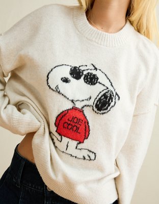 AE Whoa So Soft Snoopy Joe Cool Graphic Sweater