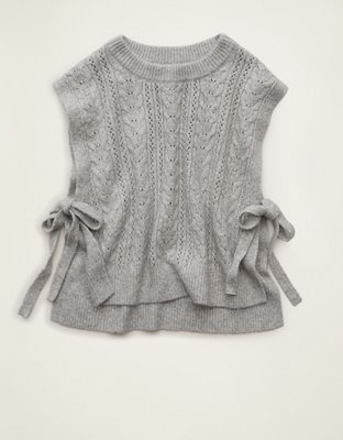 AE Whoa So Soft Cable Knit Vest