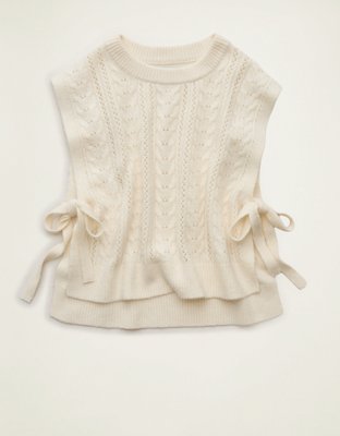 AE Whoa So Soft Cable Knit Vest