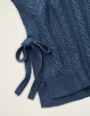 Veste sans manches en tricot torsadé Whoa Si douce AE
