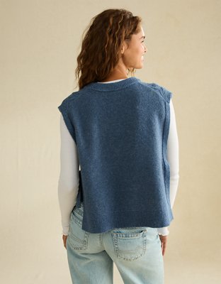 AE Whoa So Soft Cable Knit Vest