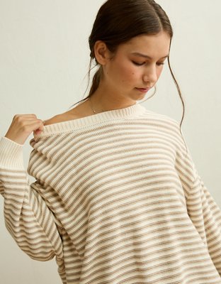 AE Oversized Crew Neck Sweater | American Eagle
