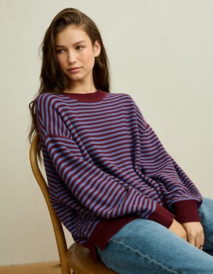 ニット/セーター unused15aw 5g crew neck knit sweater AE Oversized Crew Neck Sweater | American Eagle