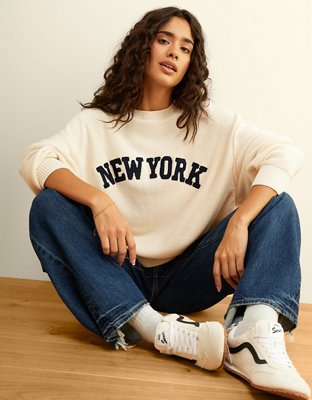 AE Oversized Crew Neck Sweater
