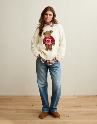 AE Whoa So Soft Snoopy Graphic Oversized Sweater