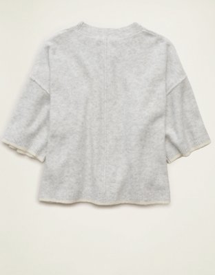 AE Whoa So Soft Short-Sleeve Sweater