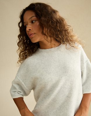 AE Whoa So Soft Short-Sleeve Sweater