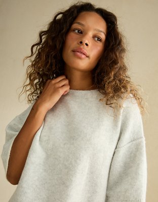 AE Whoa So Soft Short-Sleeve Sweater