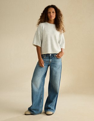 AE Whoa So Soft Short-Sleeve Sweater
