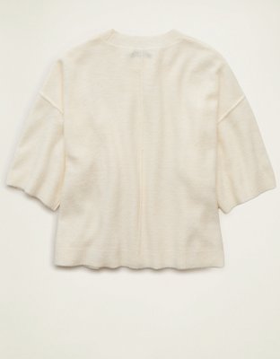 AE Whoa So Soft Short-Sleeve Sweater