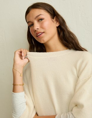 AE Whoa So Soft Short-Sleeve Sweater