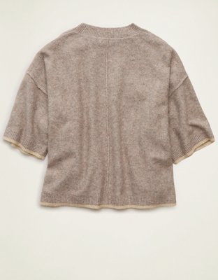 AE Whoa So Soft Short-Sleeve Sweater