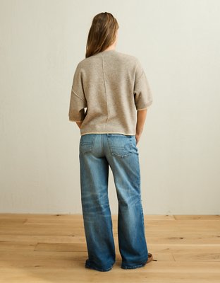 AE Whoa So Soft Short-Sleeve Sweater