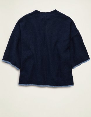 AE Whoa So Soft Short-Sleeve Sweater