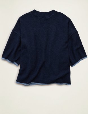 AE Whoa So Soft Short-Sleeve Sweater