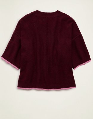 AE Whoa So Soft Short-Sleeve Sweater