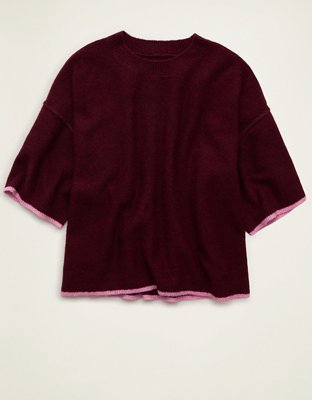 AE Whoa So Soft Short-Sleeve Sweater