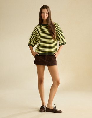 AE Whoa So Soft Short-Sleeve Sweater