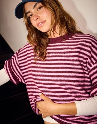 AE Whoa So Soft Short-Sleeve Sweater