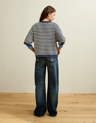 AE Whoa So Soft Short-Sleeve Sweater