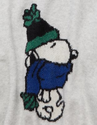 AE Whoa So Soft Snoopy Graphic Oversized Sweater