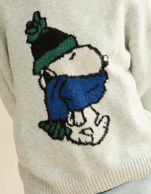 AE Whoa So Soft Snoopy Graphic Oversized Sweater