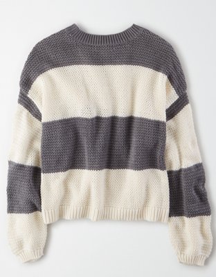 american eagle purple sweater