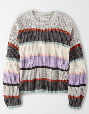 grey american eagle sweater