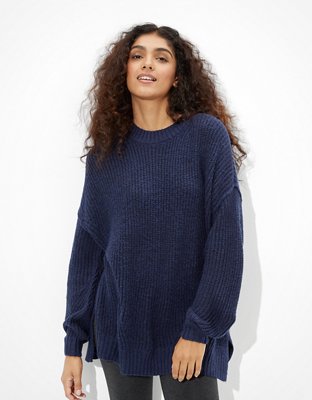 ae oversized softest crew neck sweater