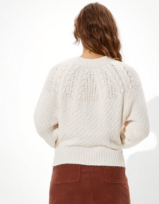 AE Cable Knit Crew Neck Sweater