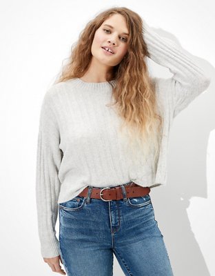 AE Cropped Dreamspun Crew Neck Sweater