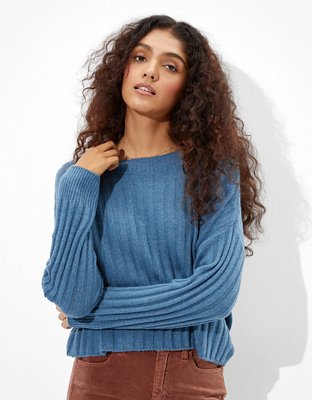 AE Cropped Dreamspun Crew Neck Sweater