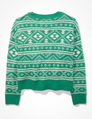 AE Fair Isle Snowdrift Sweater