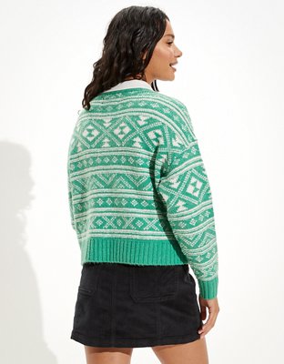 AE Fair Isle Snowdrift Sweater