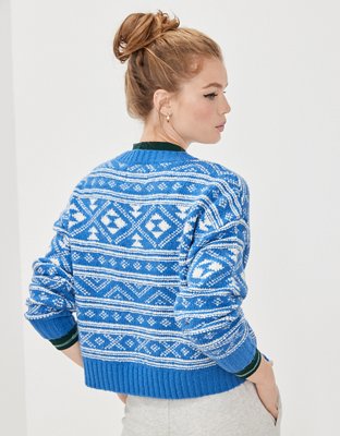 AE Fairisle Snowdrift Sweater