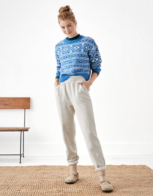 AE Suéter con Motivo Fair Isle Navideño