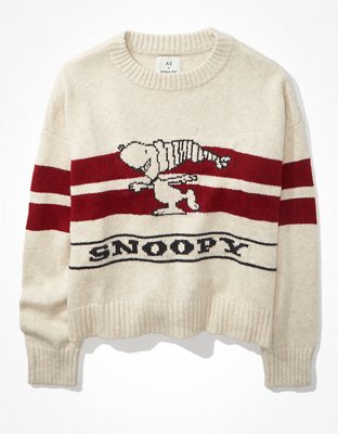Женские свитеры American Eagle AE x Peanuts Snoopy Crew Neck Sweater — фото 3