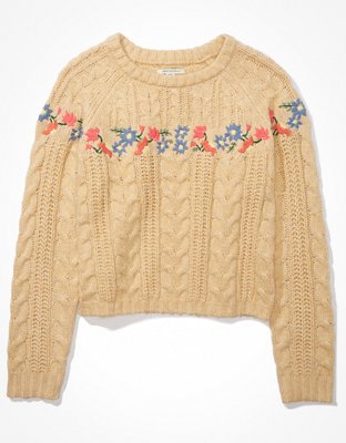 American eagle clearance embroidered sweater