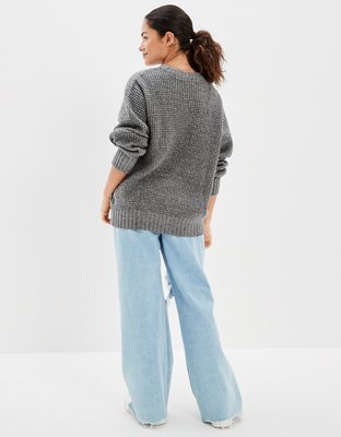 AE Oversized Waffle Knit Sweater