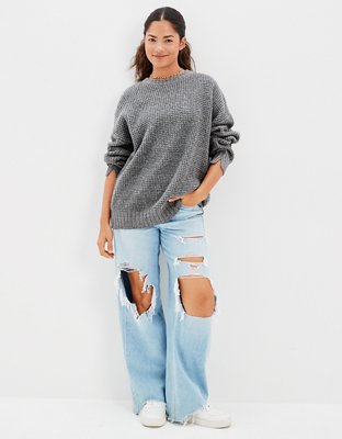 AE Oversized Waffle Knit Sweater