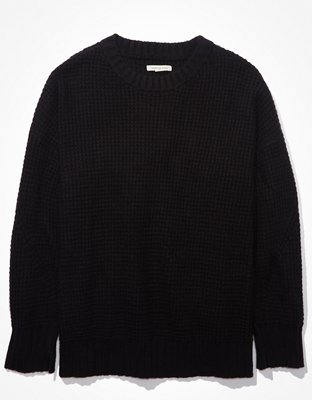 AE Oversized Waffle Knit Sweater | American Eagle