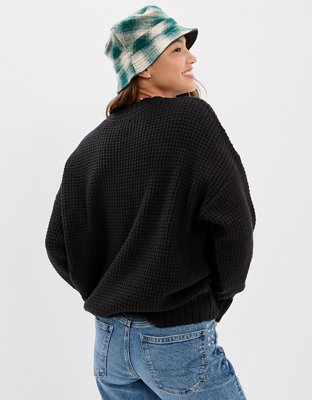 AE Oversized Waffle Knit Sweater