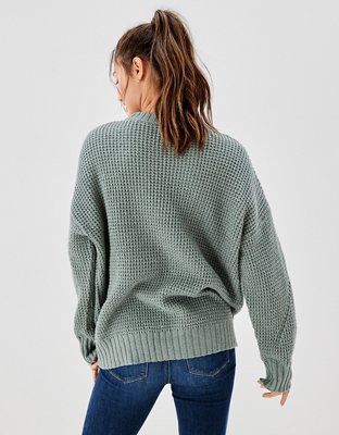 AE Oversized Waffle Knit Sweater