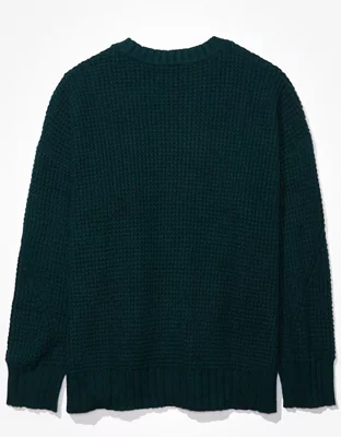 AE Oversized Waffle Knit Sweater