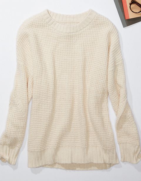 Женские свитеры American Eagle AE Oversized Waffle Knit Sweater