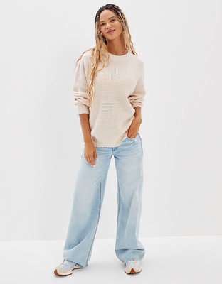 Женские свитеры American Eagle AE Oversized Waffle Knit Sweater — фото 6