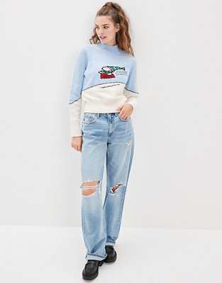 AE Suéter con cuello cerrado de Snoopy