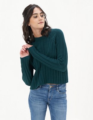 AE Long-Sleeve Ribbed Sweater