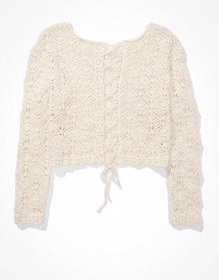 Женские свитеры American Eagle AE Crochet Sweater — фото 4